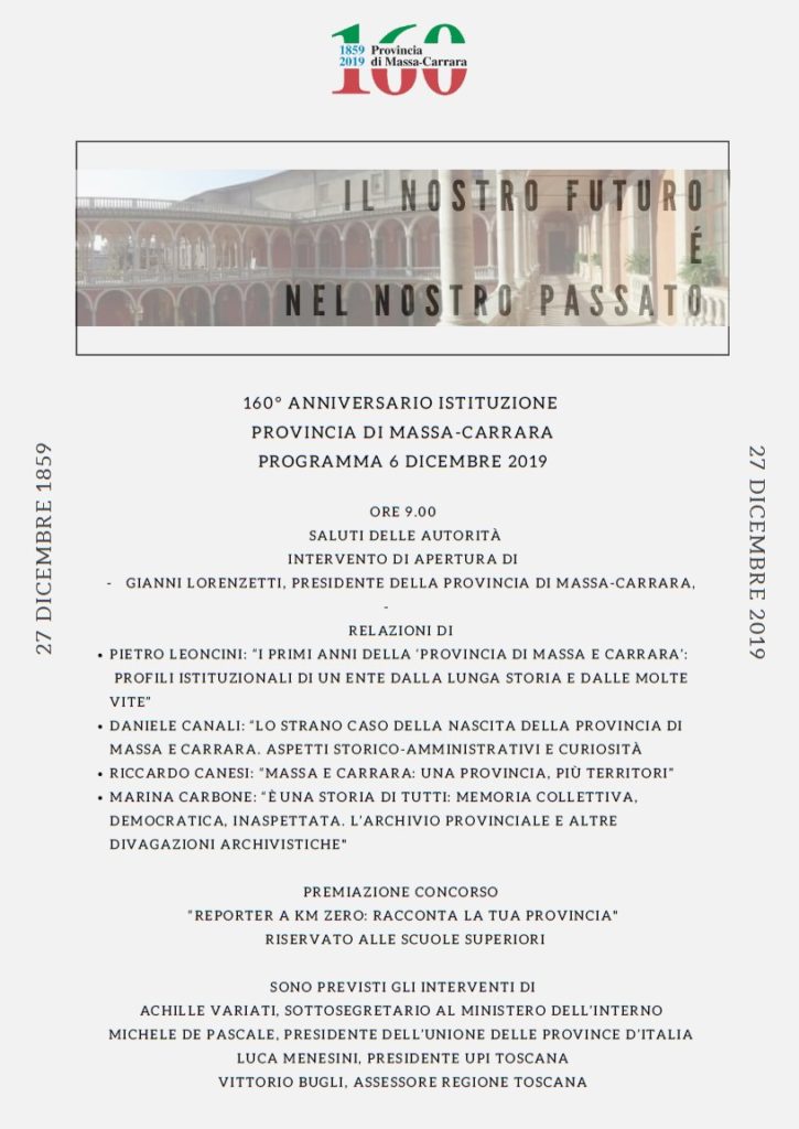 160 anniversario prov
